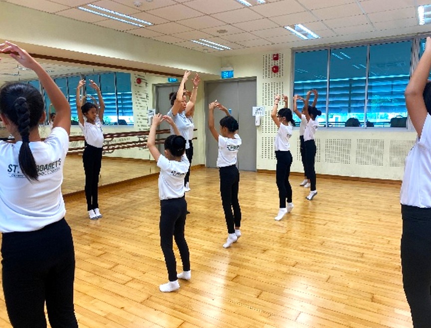 student in action